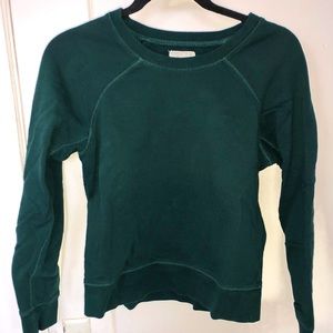 Size S mile(s) by MADEWELL sweater in teal.